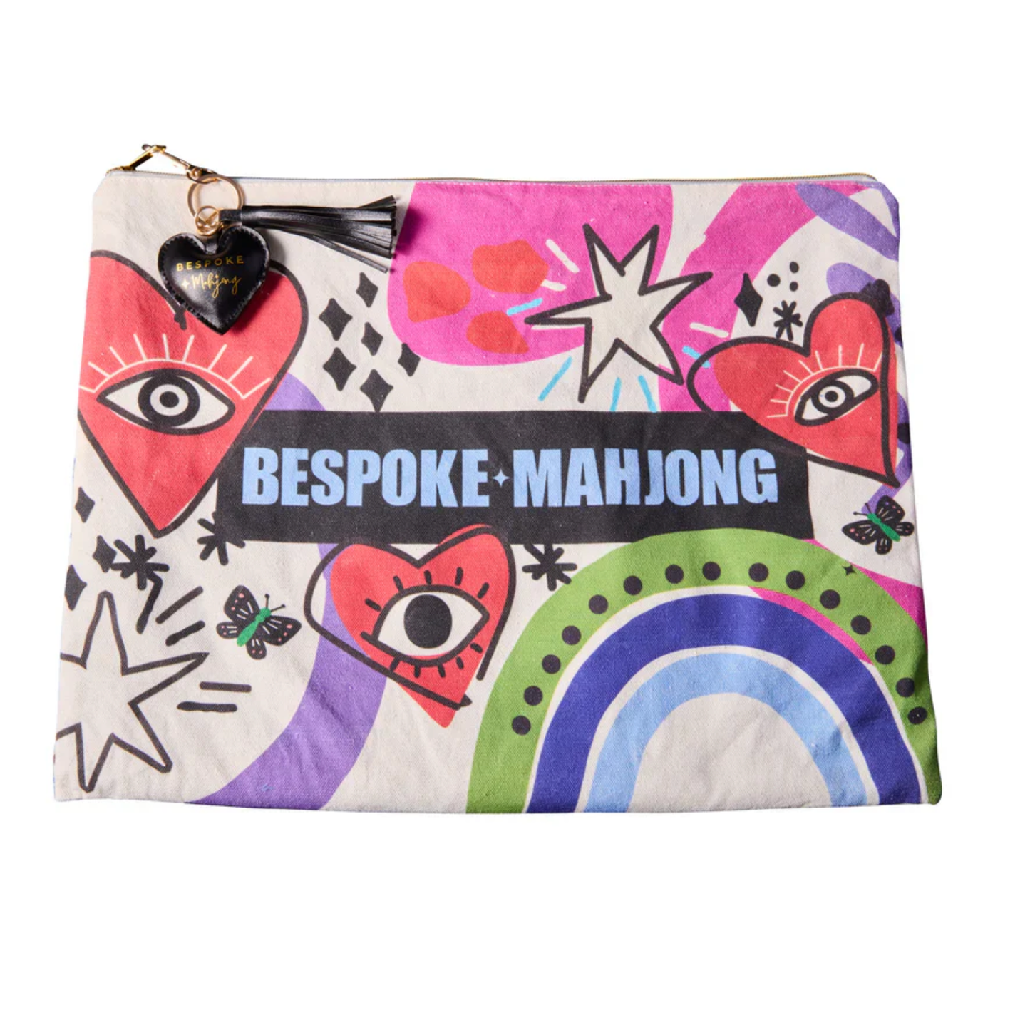Bespoke Mahjong Lucky Charms Tiles - Lavender Gray