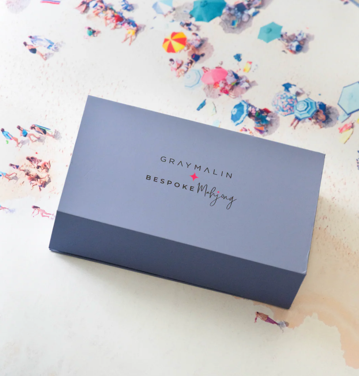 Bespoke X Gray Malin Beach Club Mahjong Tiles - CABANA BLUE