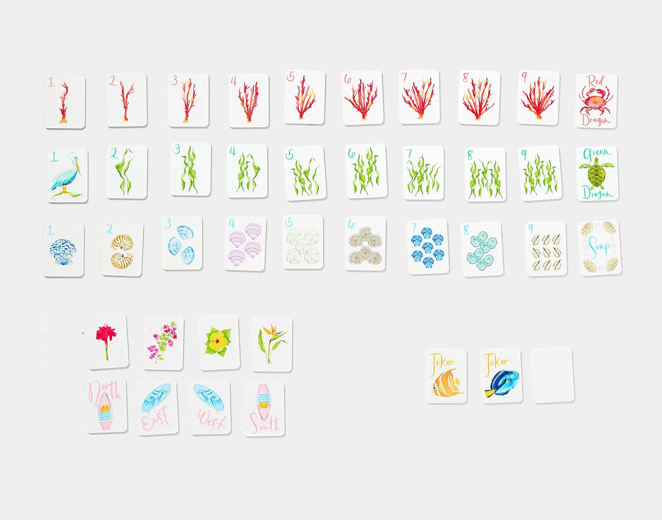 Mini Mahjer:  Just the Tiles Beach Edition
