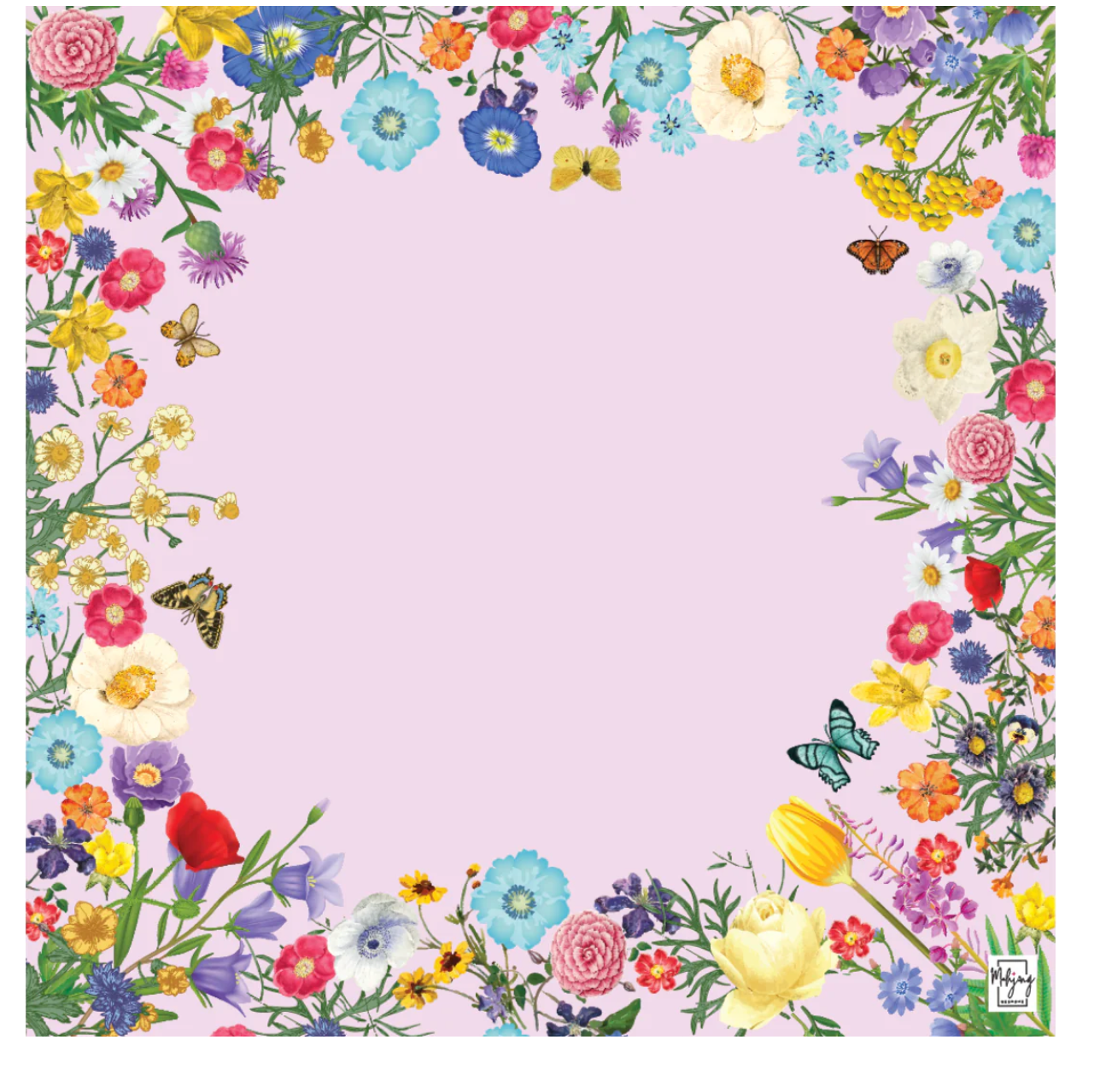 Bespoke Mahjong Preppy Pink Garden Mat