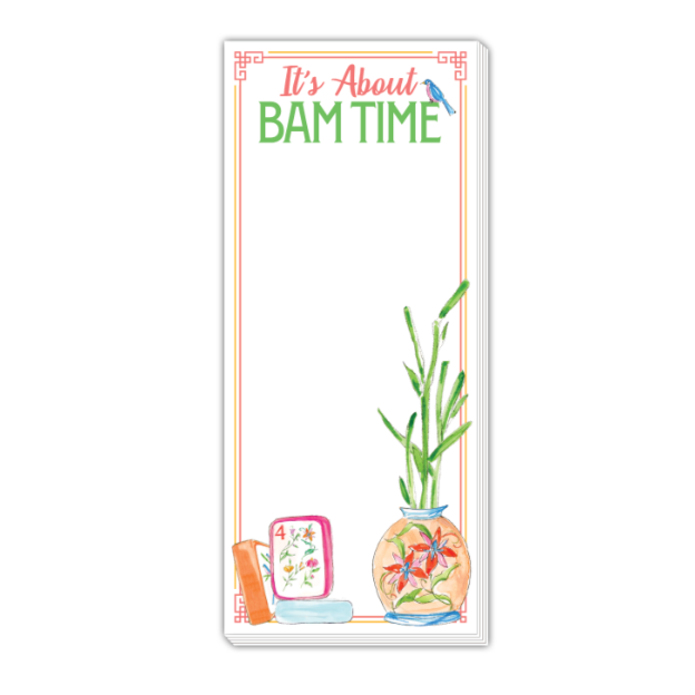 RosanneBECK - It's About Bam Time!  Skinny Notepad