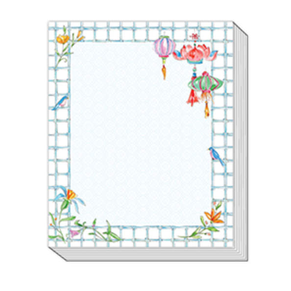 RosanneBECK - Crack Dot Bam Blue Bamboo Tall Stack Notepad