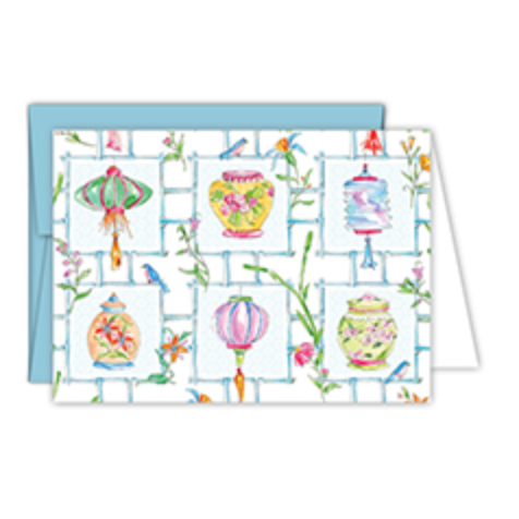 RosanneBECK - Lantern & Flowers Notecards