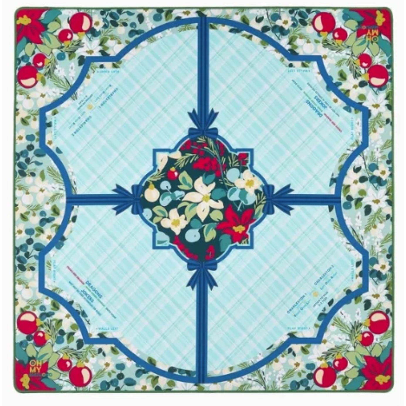 OMM Winterberry Mahjong Mat in a Tube