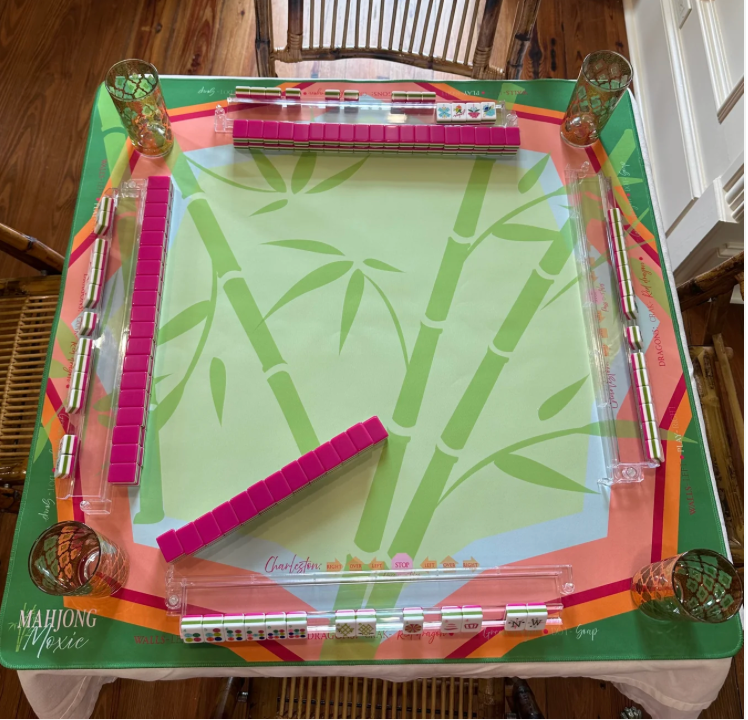 Mahjong Moxie Bamboo Garden Mat