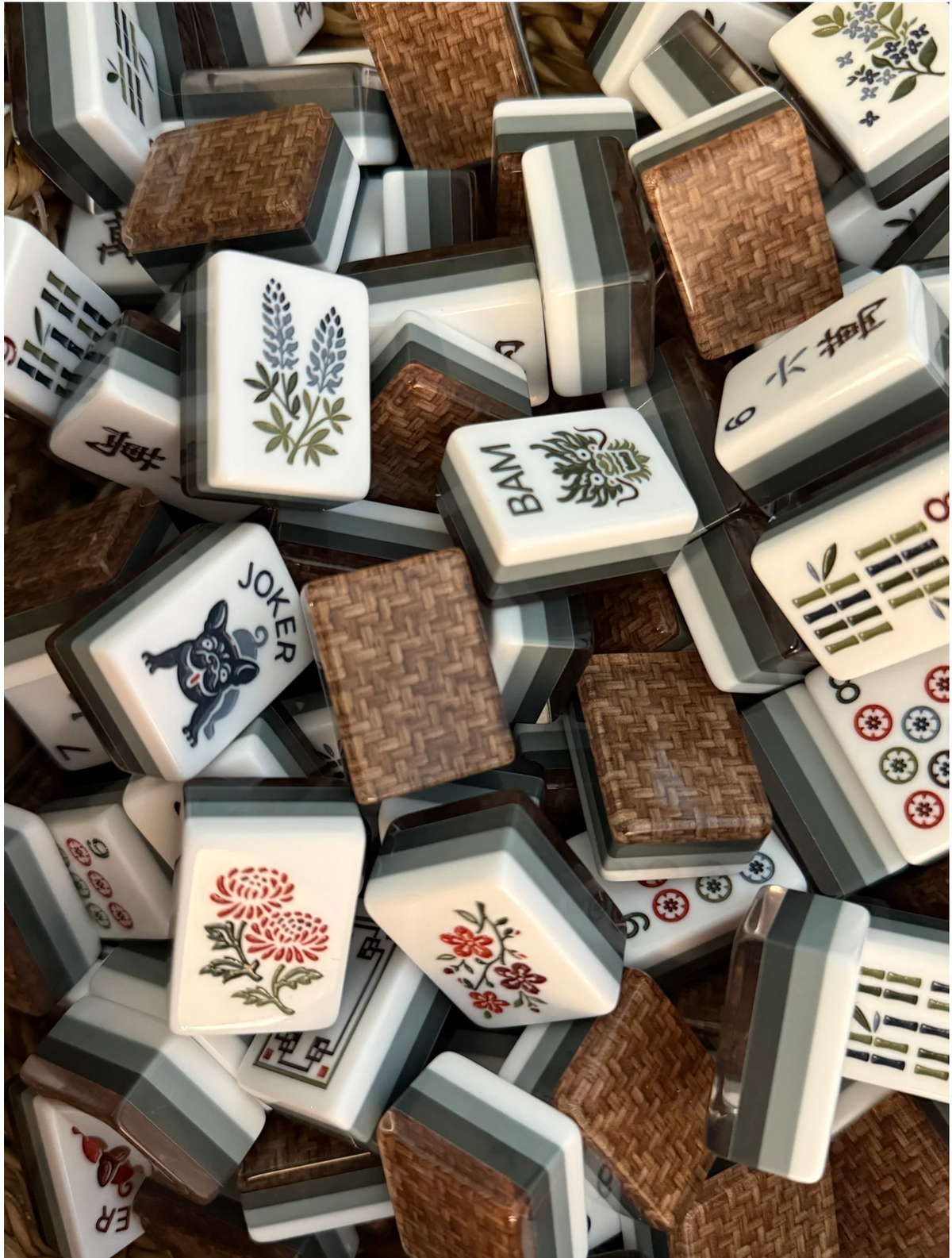 Mahjong Row & Co. Honey Weave Tile Set