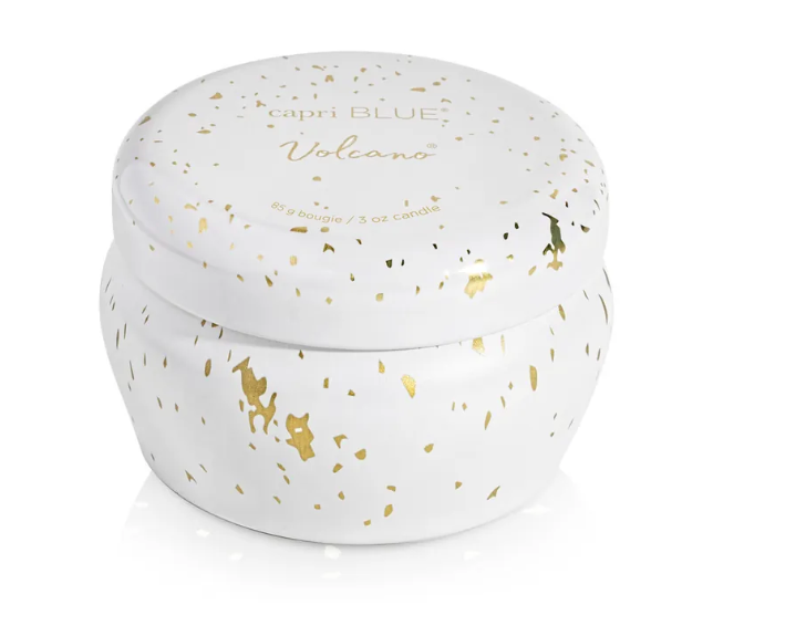 capriBLUE | Volcano Glimmer Mini Tin Candle
