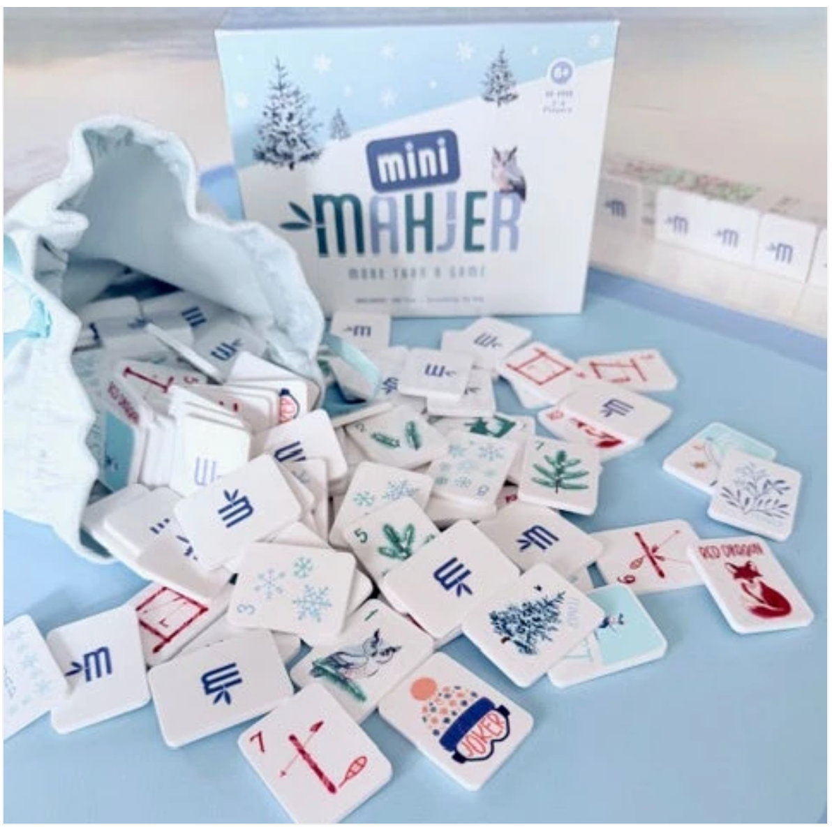 Mini Mahjer:  Just the Tiles - Ski Edition