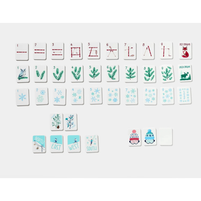 Mini Mahjer:  Just the Tiles - Ski Edition