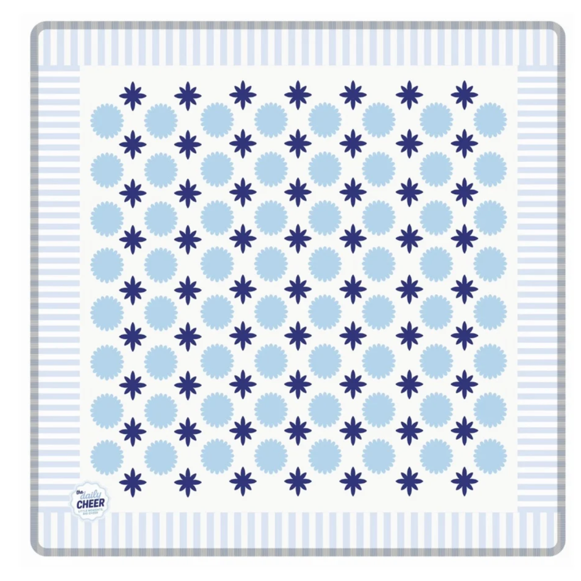 The Daily Cheer Blue Hues Mahjong Mat