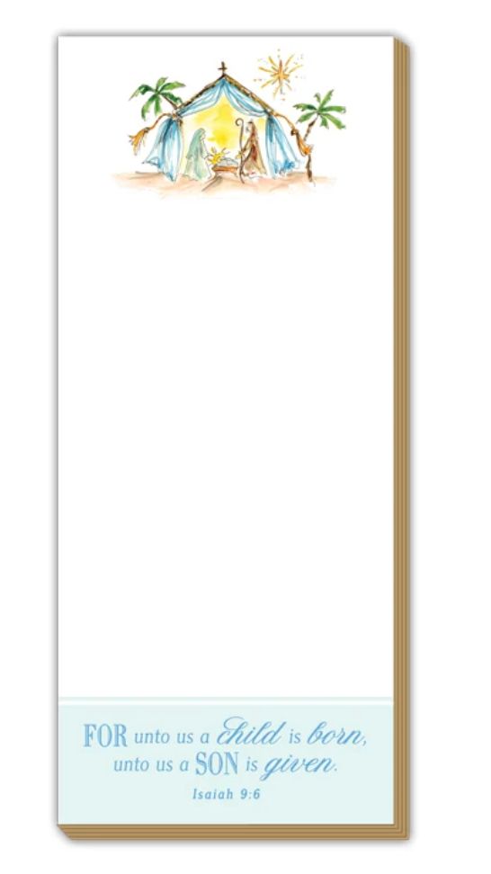 Christmas Nativity | Luxe Skinny Notepad