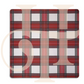 Haus of Tiles Crimson & Pine Plaid Mahjong Mat | No Grommets