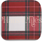 Haus of Tiles Crimson & Pine Plaid Mahjong Mat | No Grommets
