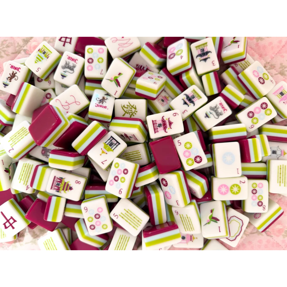The Daily Cheer Perfectly Plum Mahjong Tiles