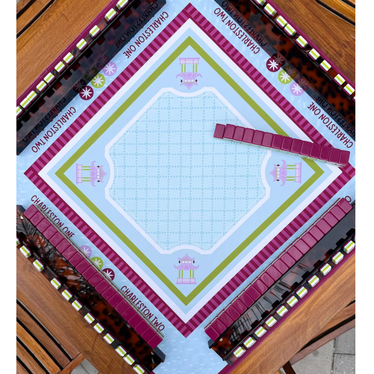 The Daily Cheer Perfectly Plum Mahjong Tiles