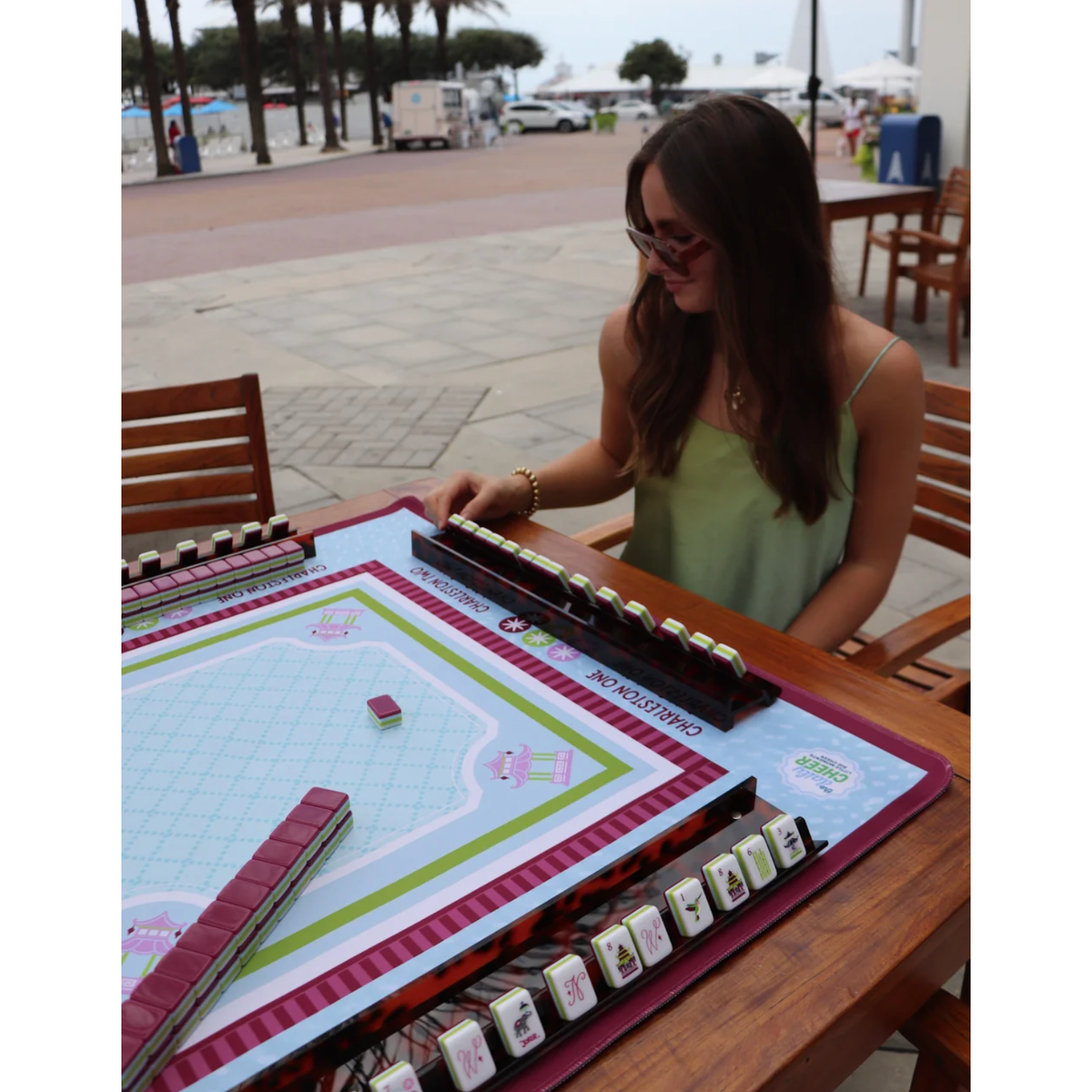 The Daily Cheer Perfectly Plum Mahjong Tiles