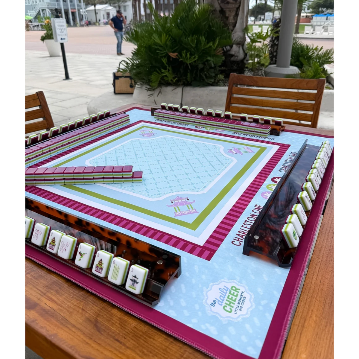 The Daily Cheer Perfectly Plum Mahjong Tiles