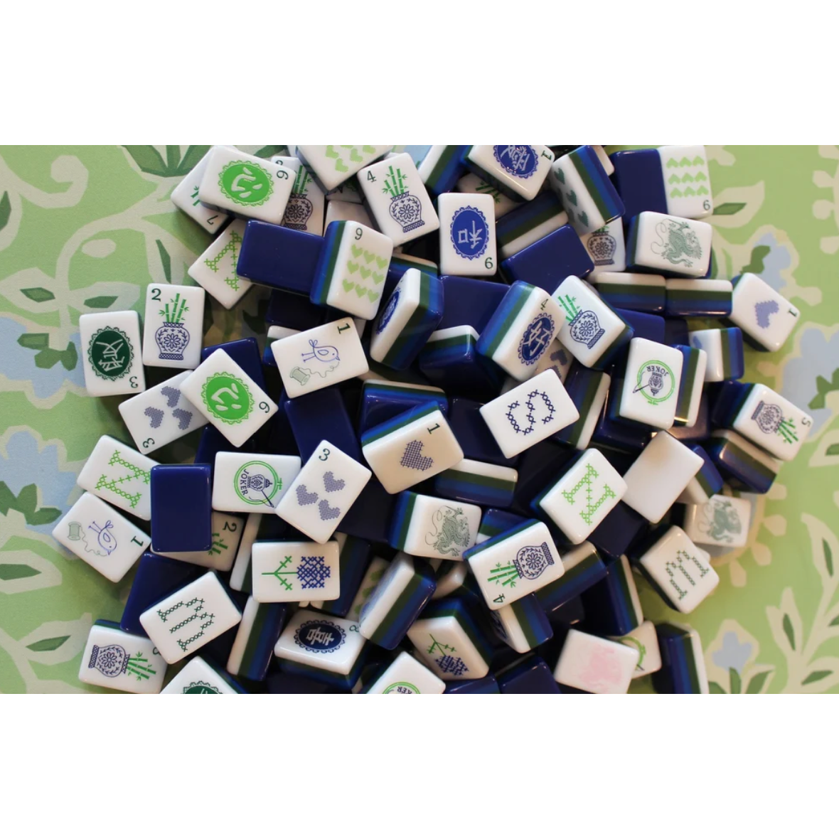 The Daily Cheer Cheerfully Stitched Mahjong Tiles