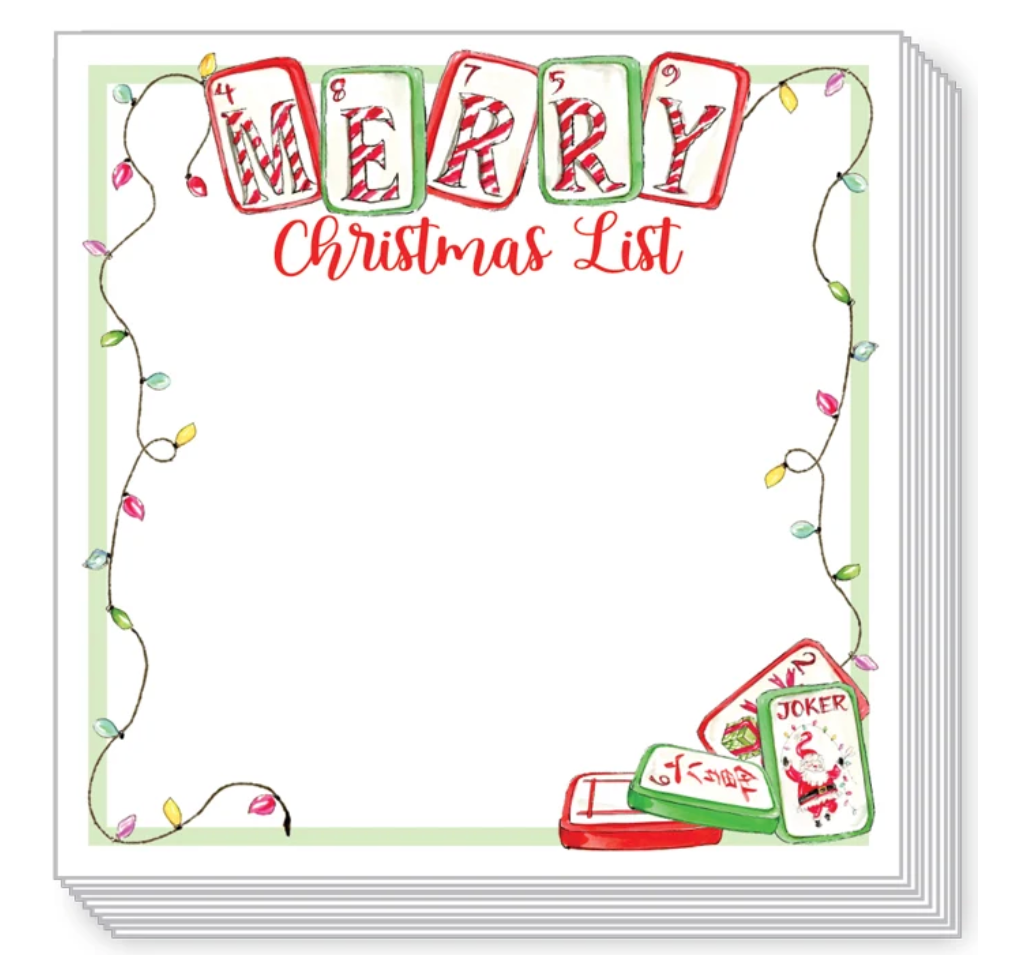 Merry Christmas List | Short Block Notepad