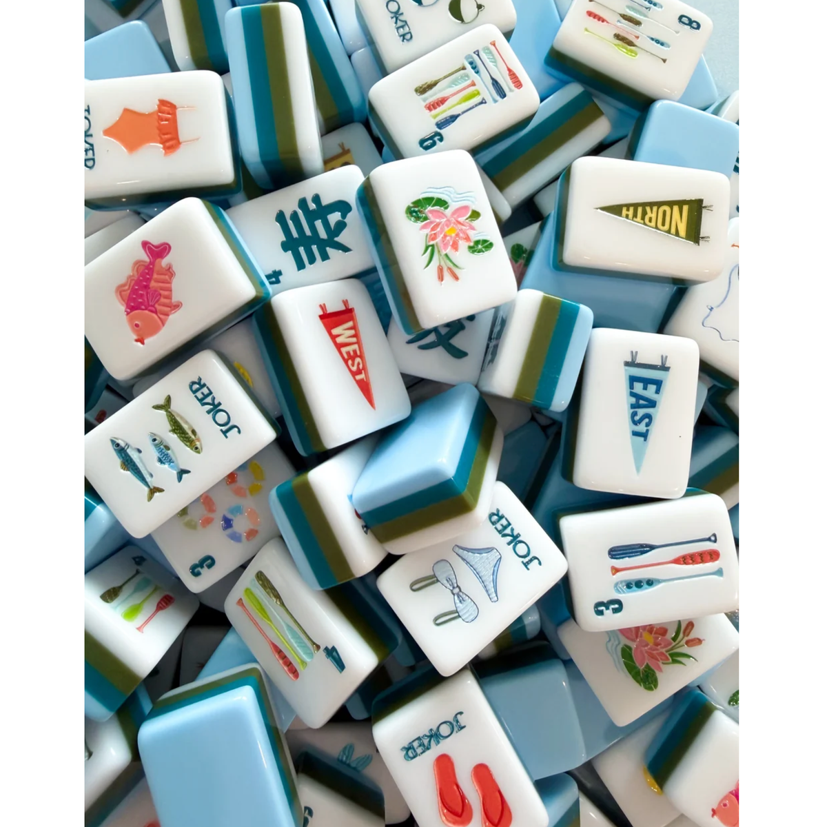 The Daily Cheer Sip, Splash, Cheer Mahjong Tile Set
