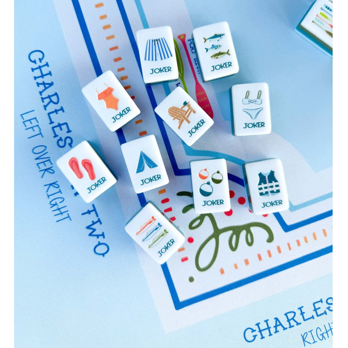 The Daily Cheer Sip, Splash, Cheer Mahjong Tile Set