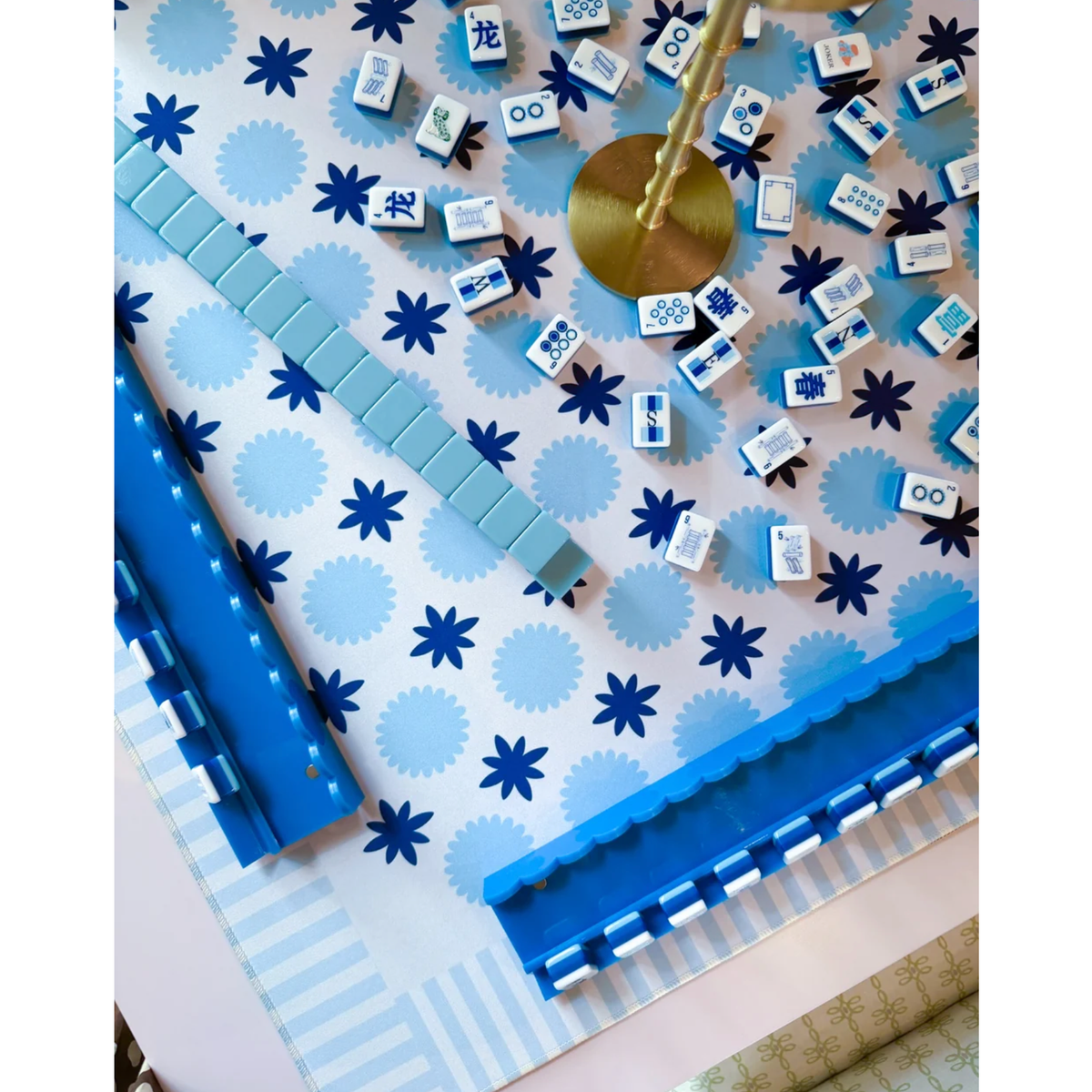 The Daily Cheer Something Blue Mahjong Tile Set