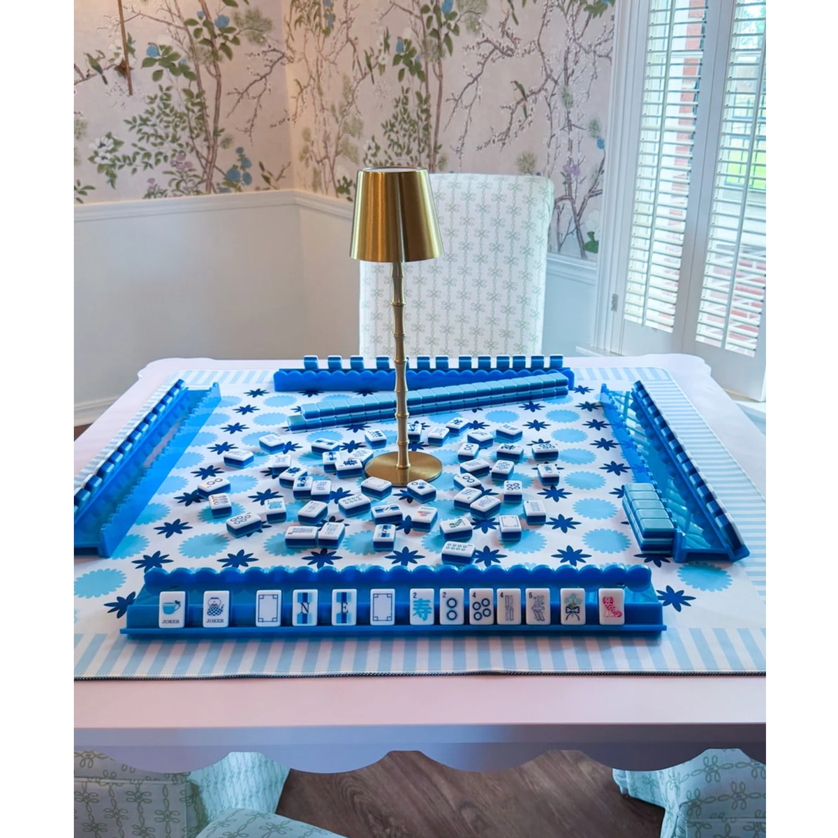 The Daily Cheer Something Blue Mahjong Tile Set