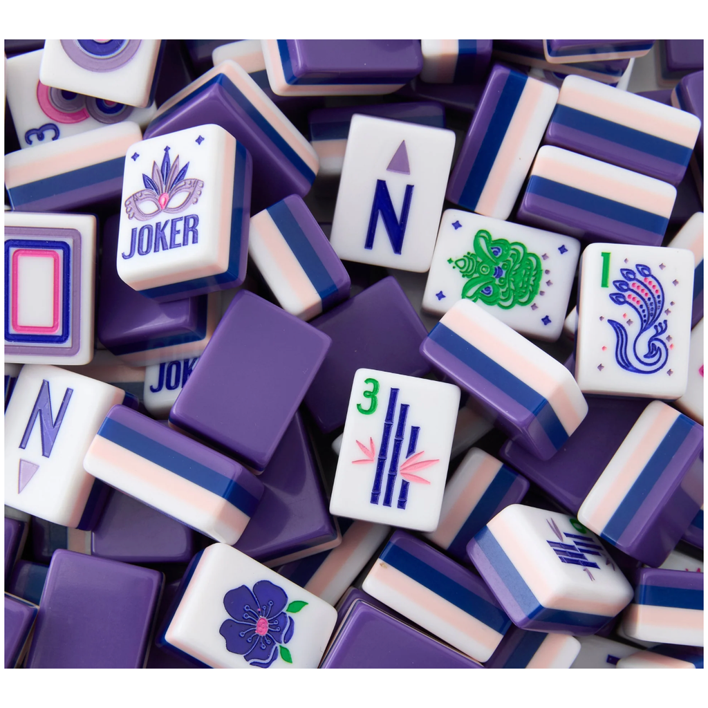 Lilac Soiree Mahjong Tiles