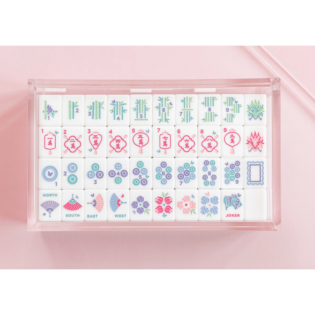 Bam Bird Boutique - Classic Mahjong Tile Set - ROSE
