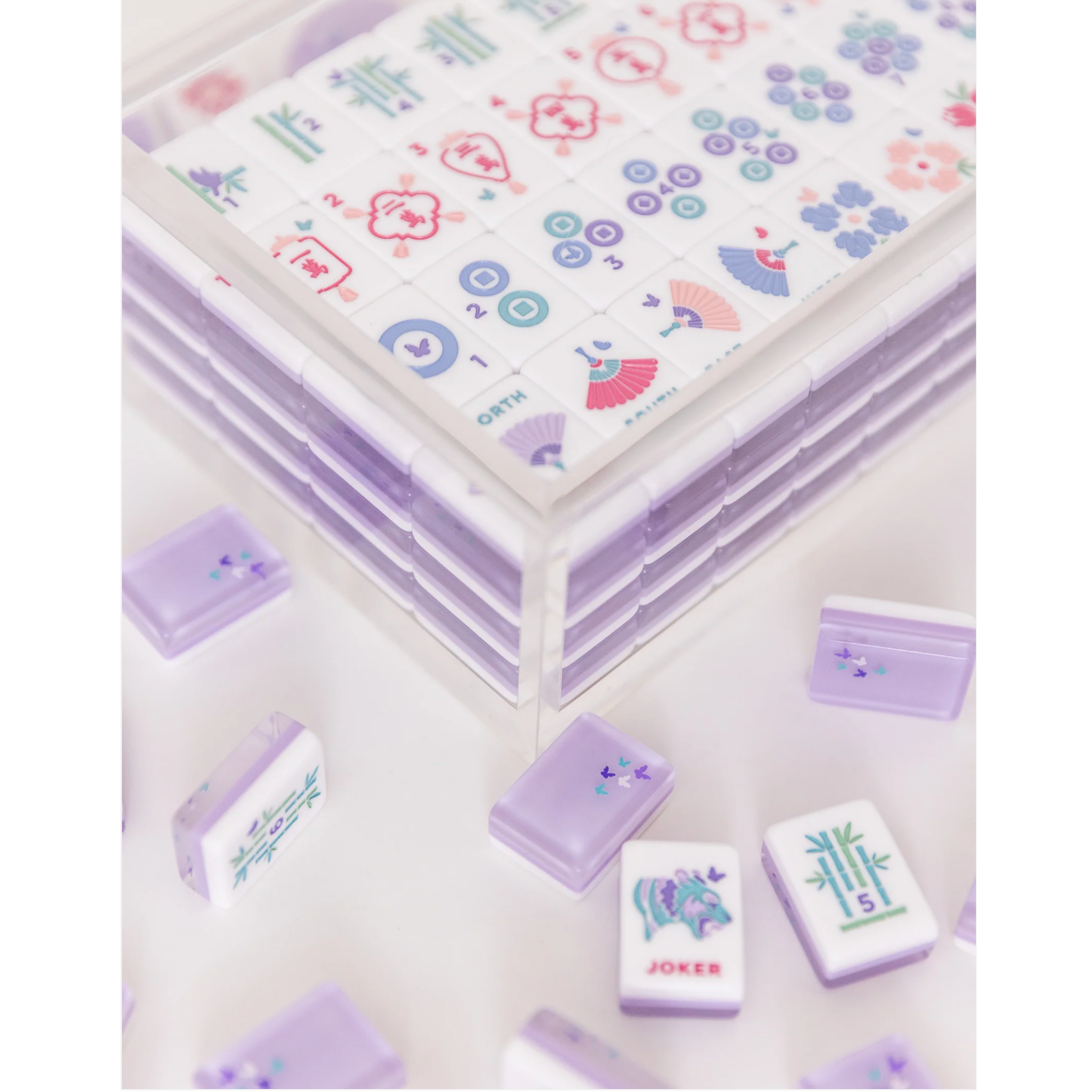 Bam Bird Boutique - Classic Mahjong Tile Set - LAVENDER