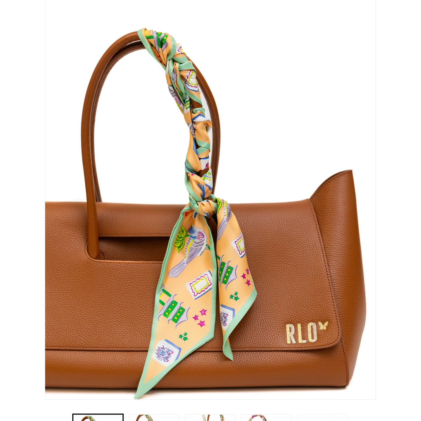 Bam Bird Boutique Classic Tote with Catherine Cartie Twilly Scarf #4