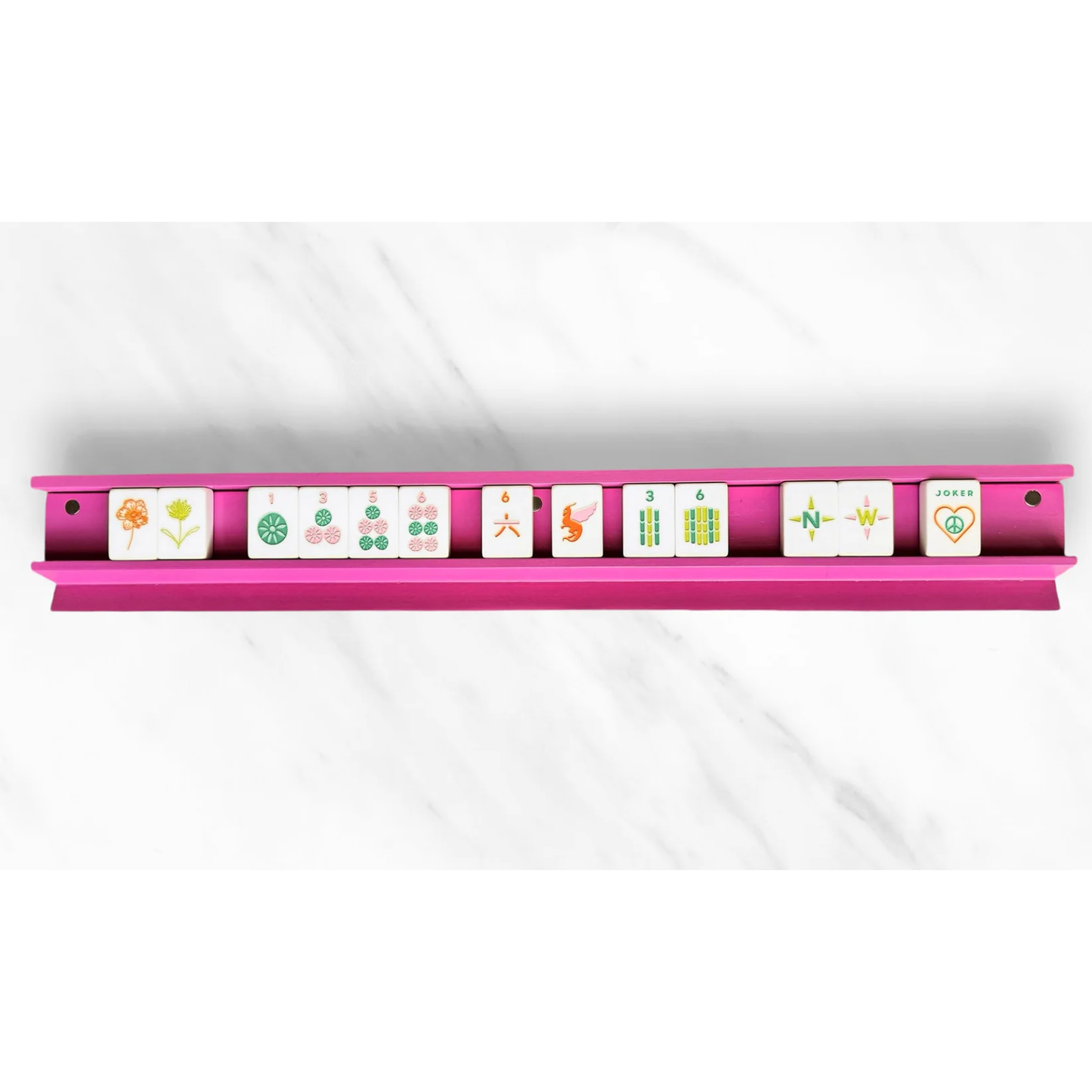 Peace Love Mahjong - Mahjong Racks & Pushers (Set of 4): Pink
