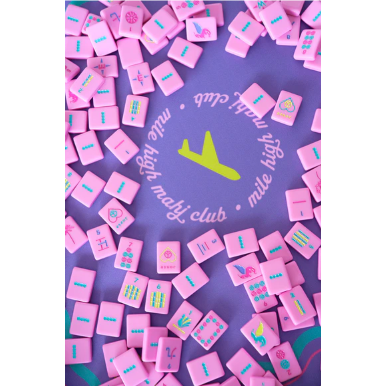 Peace Love Mahjong Mile High Travel Mahjong Set - Pretty in Pink