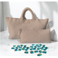 Peace Love Mahjong - Woven Mahjong Carryall :Fawn