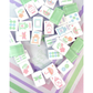 Bam!  Let's Mahjong:  Garden Party Mahjong Tiles, Mat and Shufflers:  Sea Glass Green