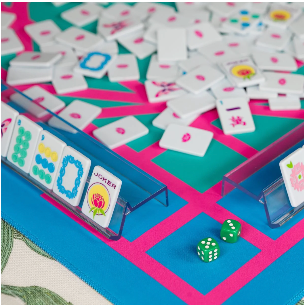 The Mahjong House - Ice Blue & Brights Travel Mahjong Collection