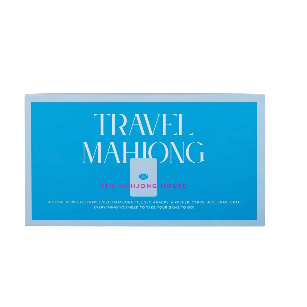 The Mahjong House - Ice Blue & Brights Travel Mahjong Collection