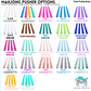 My Fair Mahjong - MAHJONG RACK PUSHERS - MAGNETIC  |  Premium Acrylic  |  Set of 4: Solid-Wavy-Teal