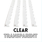 My Fair Mahjong - MAHJONG RACK PUSHERS - MAGNETIC  |  Premium Acrylic  |  Set of 4: Transparent-Wavy-Clear