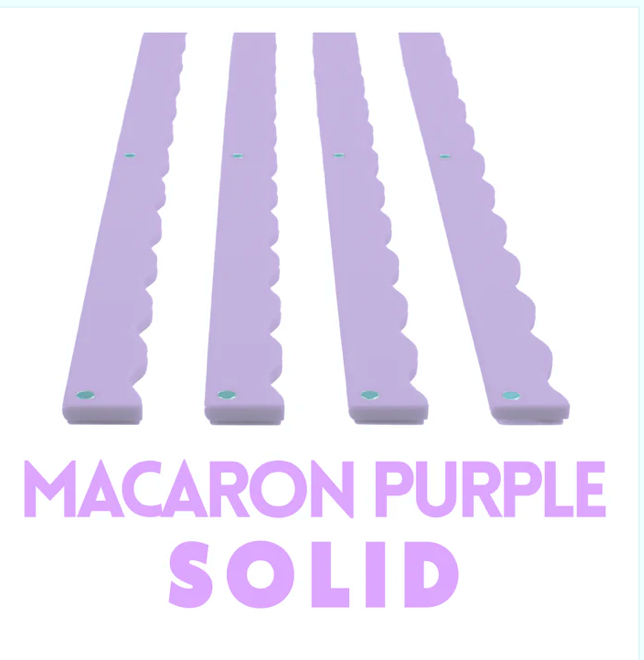 My Fair Mahjong - MAHJONG RACK PUSHERS - MAGNETIC  |  Premium Acrylic  |  Set of 4: Solid-Wavy-Macaron Purple