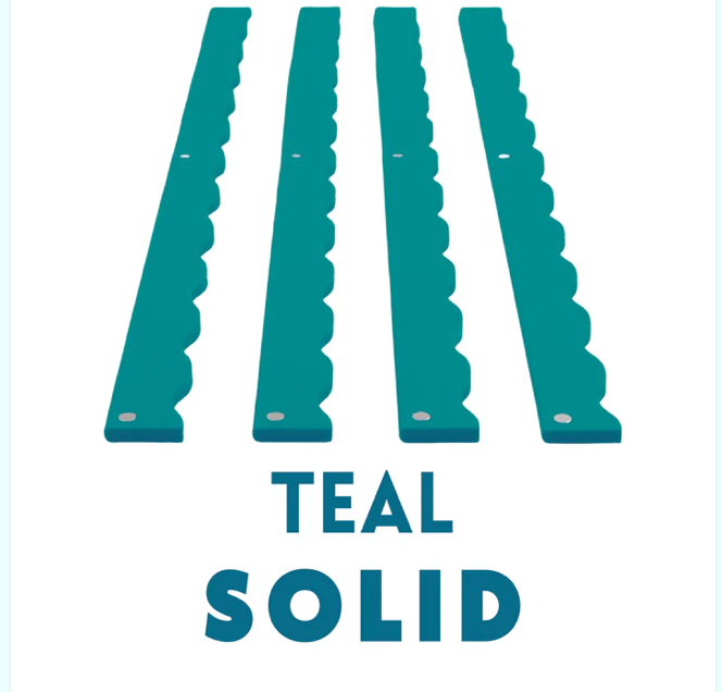 My Fair Mahjong - MAHJONG RACK PUSHERS - MAGNETIC  |  Premium Acrylic  |  Set of 4: Solid-Wavy-Teal