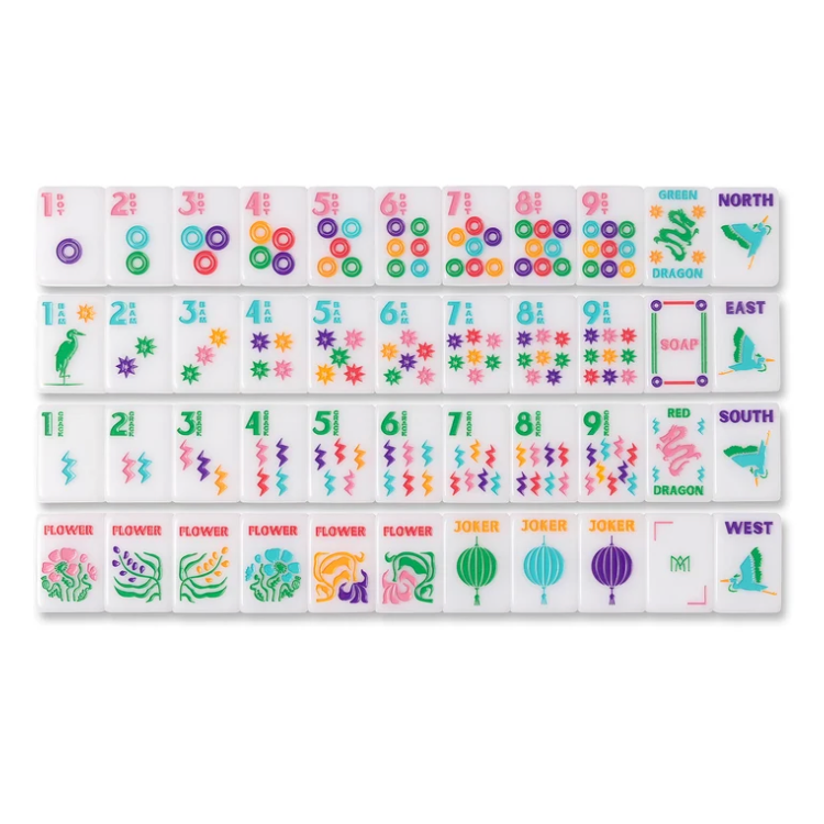 Amahj Line - White Multi- Signature Engraved Tile Set