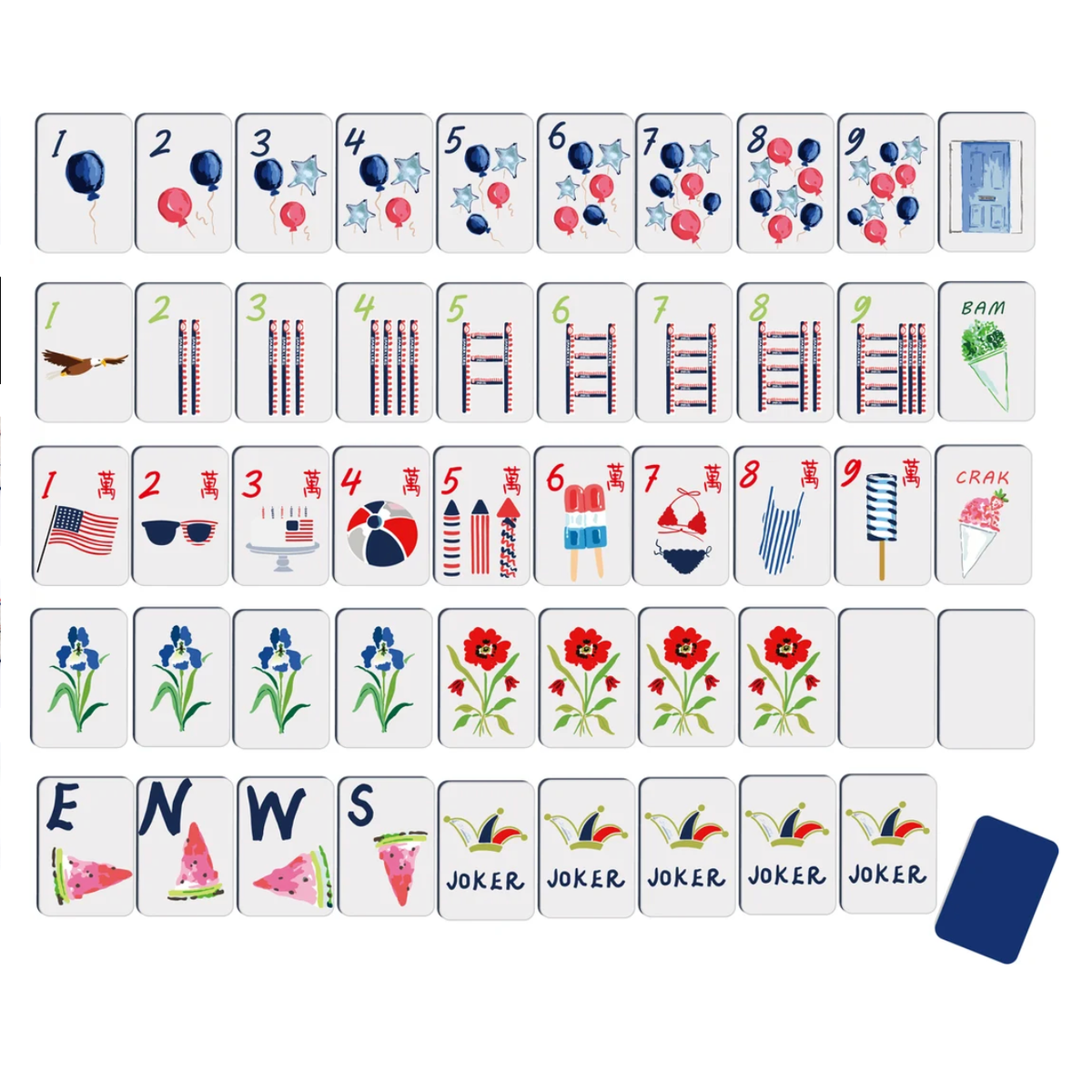 KEVA - Summer Fun Mahjong Tiles