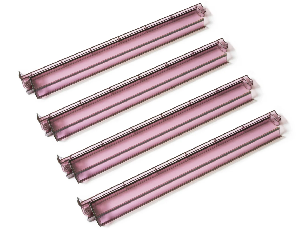 Mahjong Row & Co. Translucent Plum Rack and Pusher Set