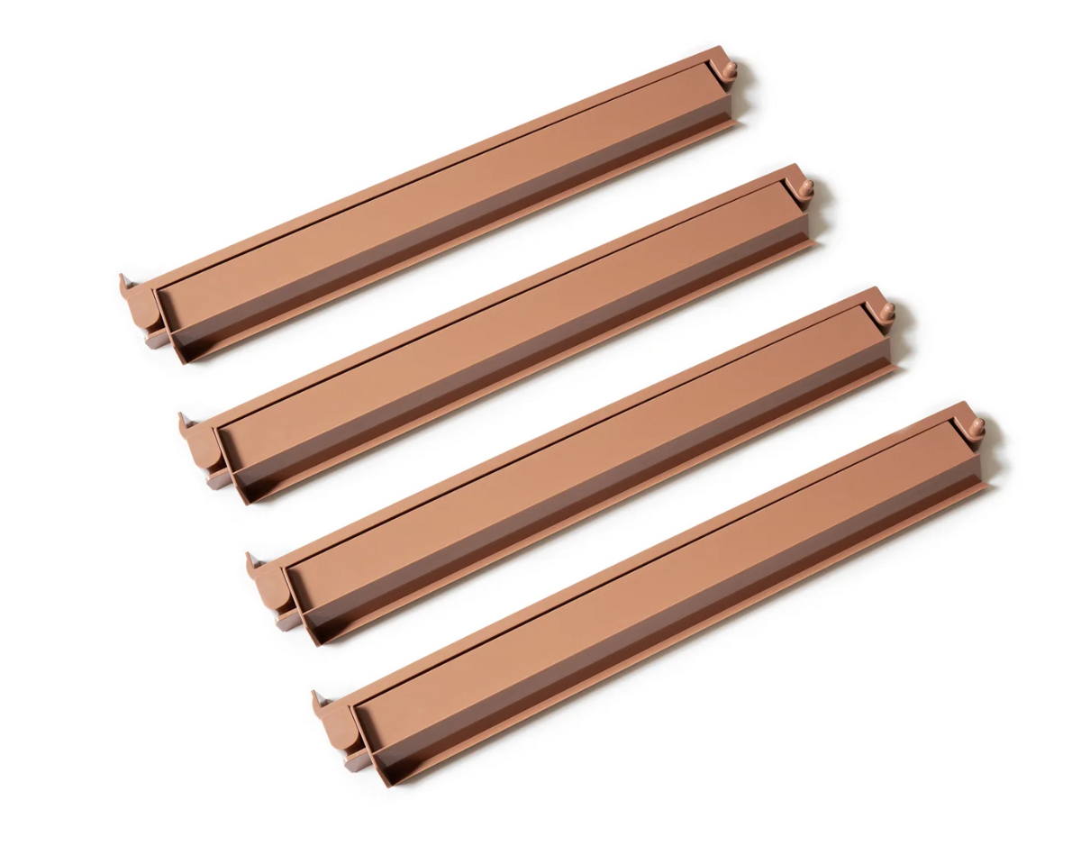Mahjong Row & Co. Autumn Brown Rack and Pushers