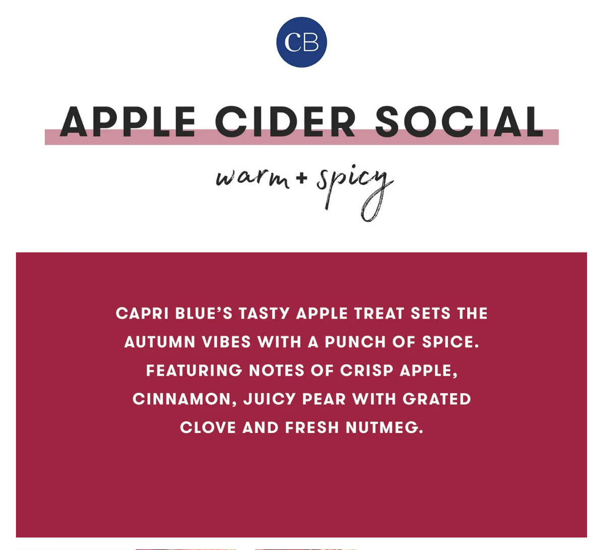 Capri-Blue | Apple Cider Social Glimmer Mini Tin Candle