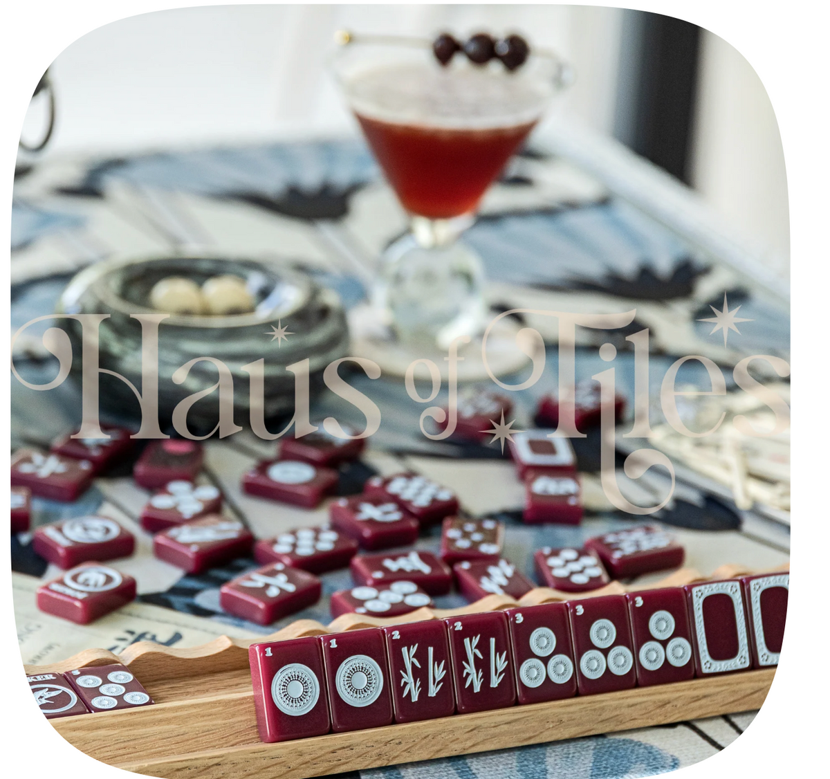 Haus of Tiles Colette Mahjong Mat | No Grommet