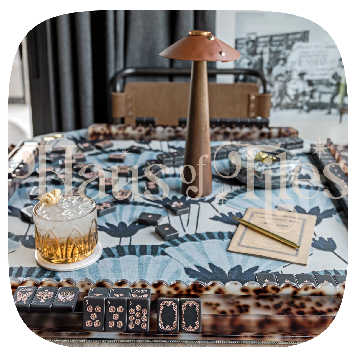 Haus of Tiles Colette Mahjong Mat | No Grommet