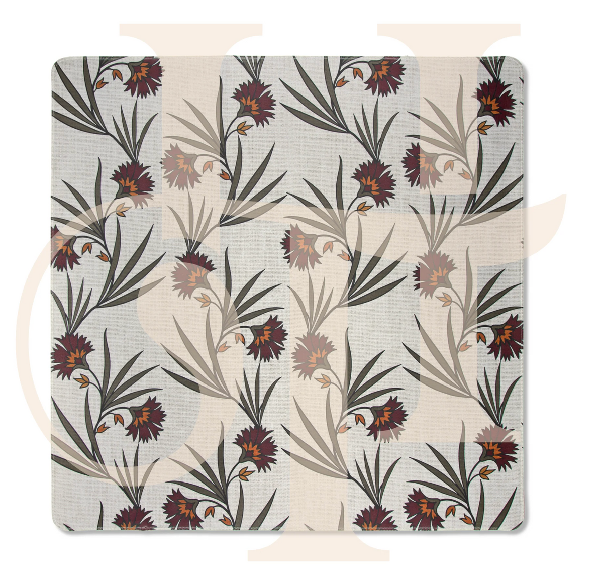 Haus of Tiles Isla Flora Mahjong Mat | No Grommet
