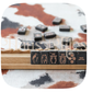 Haus of Tiles Sable Bloom Mahjong Mat | No Grommet